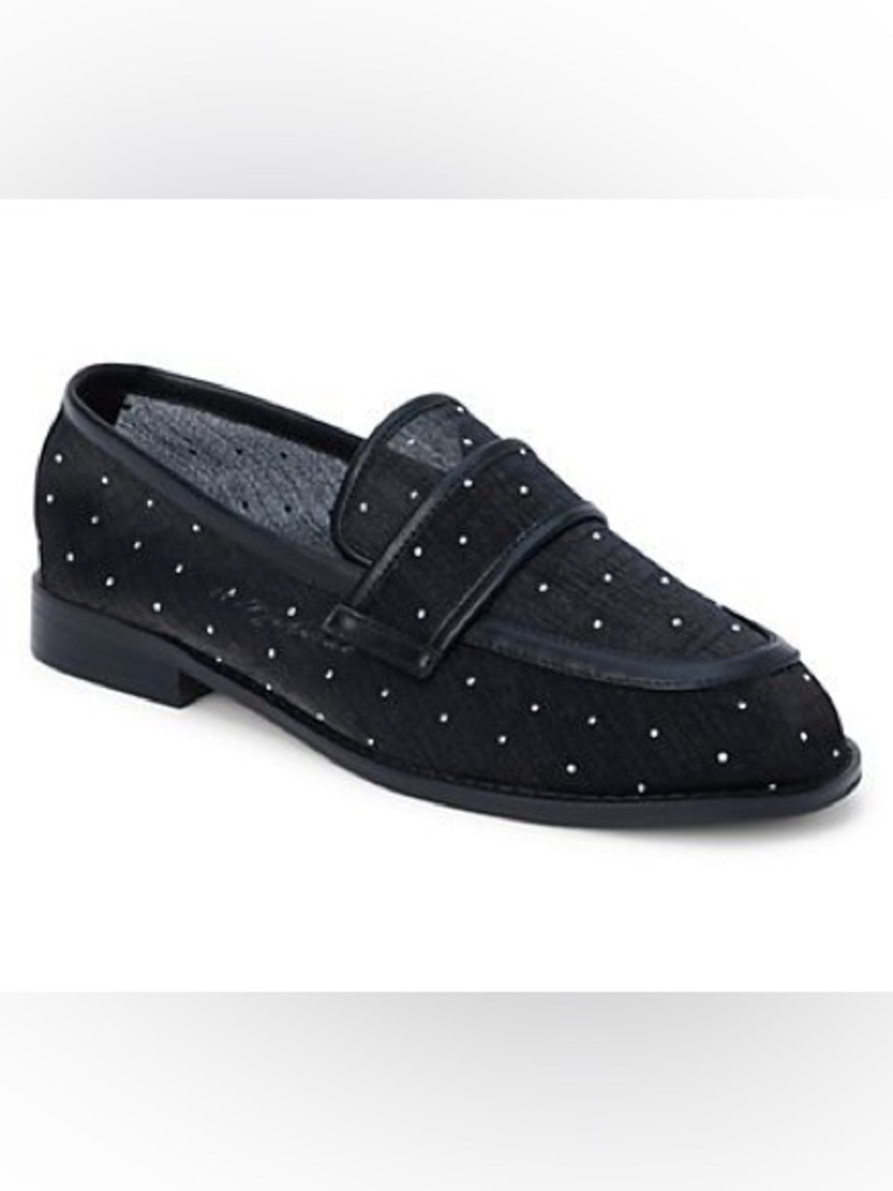 🍸 Coconuts by Matisse Columbo Mesh Studded Crystal Loafers Black Sz 9